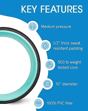 Chirp Focus Muscle Roller, Focus Wheel and Roller Handle in One, On-The-Go Muscle Rollers, Equipment for Muscle Recovery, Targets Pressure Points, Focused Massage Roller - 4" Focus Wheel - PLEX
