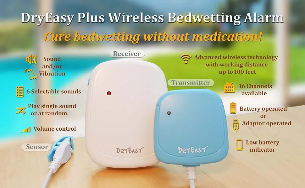 DryEasy Plus Wireless Bedwetting Alarm - Image header