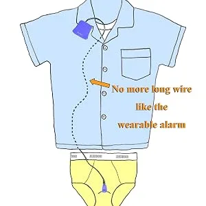 DryEasy Plus Wireless Bedwetting Alarm - No long wire