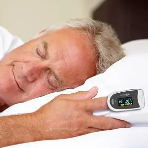 EMAY Sleep Oxygen Monitor with 40 Hours Built-in Memory | Sleep Pulse Oximeter For Overnight Oxygen Tracking | Records O2 & HR Continuously With Report & Raw Data - product information 6