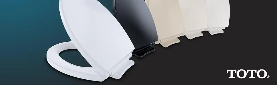 TOTO Transitional SoftClose SS114#01 Elongated Soft Close SEAT, Cotton White Cotton White Elongated Seat - Seat banner