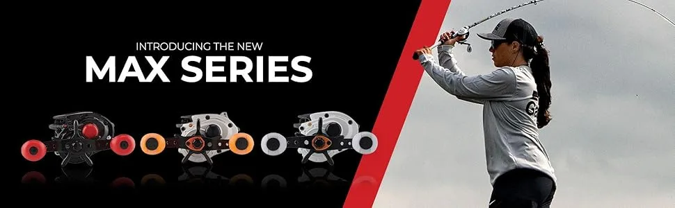 Abu Garcia Black Max & Max X Low Profile Baitcast Fishing Reel Max X (New Model) Right-Handed - Box - Max Series