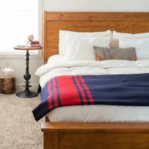 Arcturus Patterned Wool Blankets - 4.5lbs Warm, Heavy, Washable, Large | Great for Camping, Outdoors, Sporting Events, or Survival & Emergency Kits Sunset Peak - Arcturus Lava Canyon Striped Wool Blanket