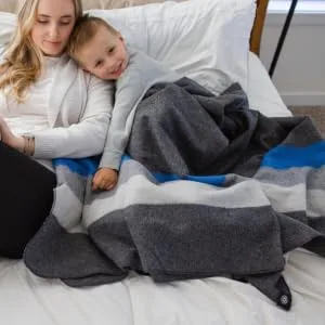 Arcturus Patterned Wool Blankets - 4.5lbs Warm, Heavy, Washable, Large | Great for Camping, Outdoors, Sporting Events, or Survival & Emergency Kits Sunset Peak - Extra Large 64
