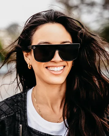 Blenders Eyewear Eclipse  Polarized Sunglasses  Wrap-Around Lens  100% UV Protection  For Men & Women Jaded Tiger - Blenders
