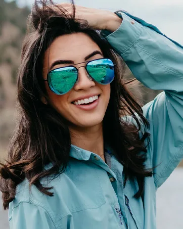 Blenders Eyewear Eclipse  Polarized Sunglasses  Wrap-Around Lens  100% UV Protection  For Men & Women Jaded Tiger - Blenders