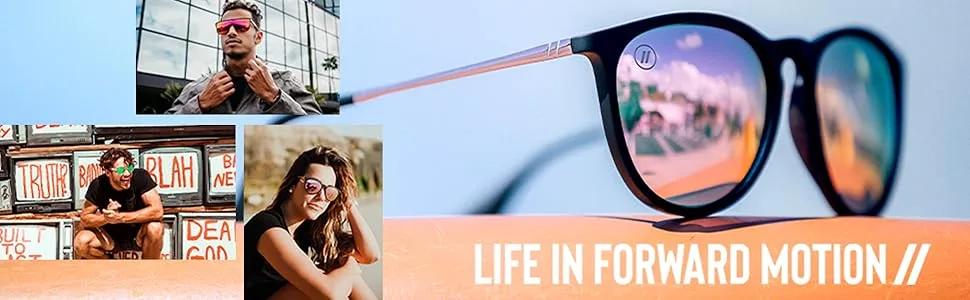 Blenders Eyewear SciFi  Polarized Sunglasses  Single-Lens with a Flat-Top Design  100% UV Protection  For Men & Women Dynasty Ice - Miracle Nicky HSeries