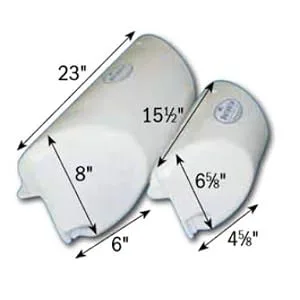 Dock Edge Dock-Side Bumper 7x16, White - size