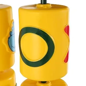 Gorilla Playsets 07-0010 Tic Tac Toe Spinner Activity Panel for Swing Sets, Yellow - Large Spinner Cylinder