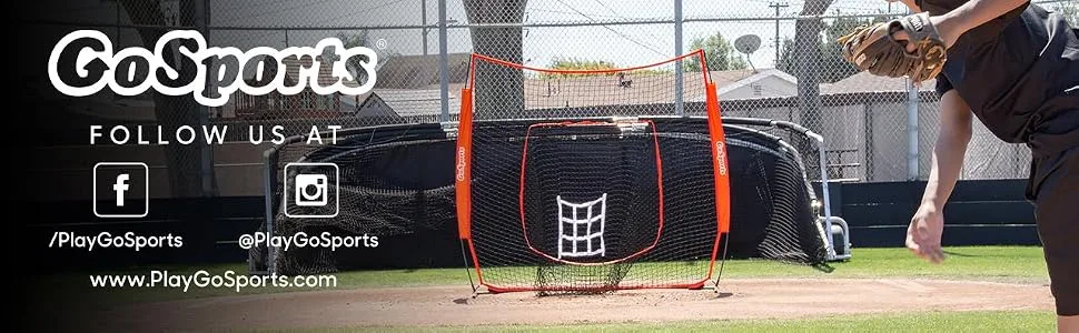 GoSports Replacement 7 ft x 7 ft Baseball / Softball Net - Compatible with GoSports Brand 7 ft x 7 ft Baseball Net - Bow Type Frame Not Included - baseball net
