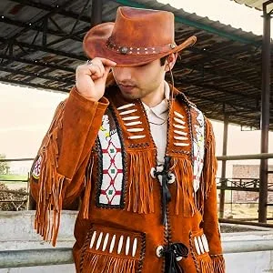 HADZAM Outback hat Shapeable into Leather Cowboy Hat Durable Leather Hats for Men | Western hat | Western Hats for Men X-Large Red - Western Style Leather Cowboy hat