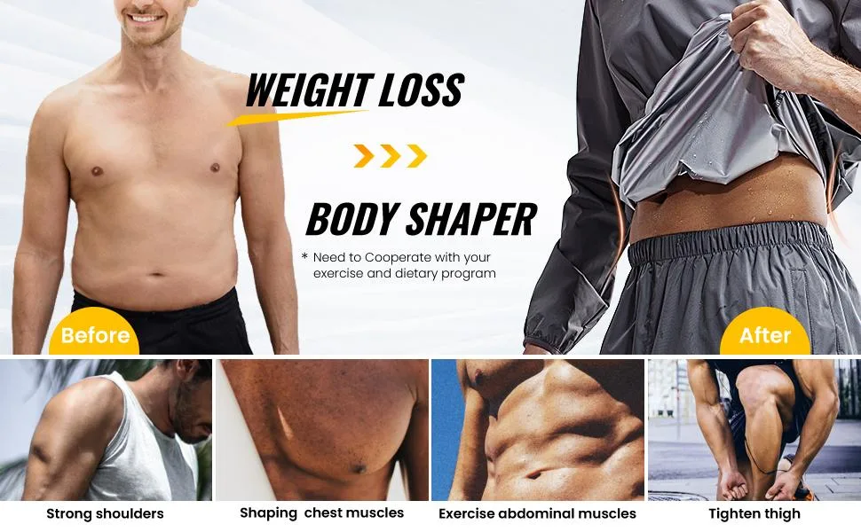 HOTSUIT Sauna Suit Men Anti Rip Sweat Suits Gym Boxing Workout Jackets A. Black Jacket & Pants XX-Large - product information 18