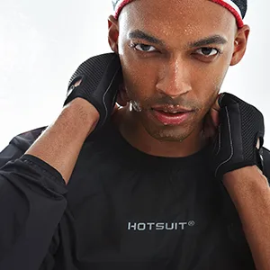 HOTSUIT Sauna Suit Men Anti Rip Sweat Suits Gym Boxing Workout Jackets A. Black Jacket & Pants XX-Large - sweat suit