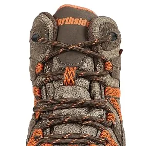 Northside Unisex-Child Freemont Waterproof Hiking Boot Little Kid 1 Medium US Little Kid Dark Gray/Red - easy on hikers for kids