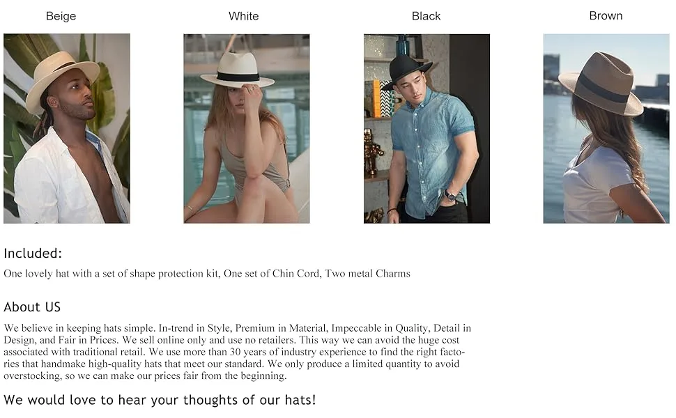 Pineapple&Star Sun Straw Fedora Beach Hat Fine Braid UPF50+ for Unisex Beige Small - Womens mens handmade fedora beach outdoor adventure sun protection swim pool hat panama outfit