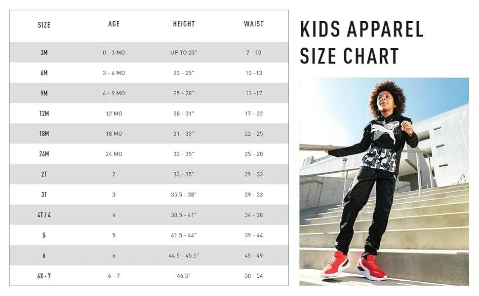 PUMA Kids' Teamliga Training Pants Medium Puma Black-puma White - PUMA KIDS APPAREL SIZE CHART