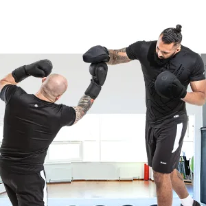 RDX Boxing Pads Curved Focus Mitts, Maya Hide Leather Kara Hook and jab Training Pads, Adjustable Strap Ventilated, MMA Muay Thai Kickboxing Coaching Martial Arts Punching Hand Target Strike Shield Black - RDX Boxing Pads Curved Focus Mitts
