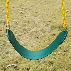 Sunnyglade 2PCS Swings Seats Heavy Duty with 66" Chain, Playground Swing Set Accessories Replacement with Snap Hooks, Support 250lb (Green) - product information 2