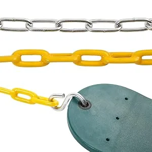 Sunnyglade 2PCS Swings Seats Heavy Duty with 66" Chain, Playground Swing Set Accessories Replacement with Snap Hooks, Support 250lb (Green) - product information 3