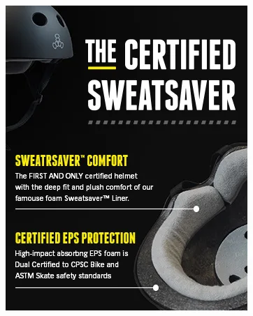 Triple Eight Hired Hands Gloves Black Junior - Certified Sweatsaver Helmet