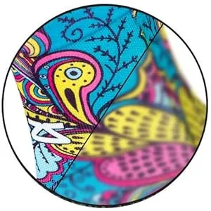 Zensah Anti-Blister Knee High Running Compression Socks for Men & Women Dinosaurs Small - High-Resolution Prints