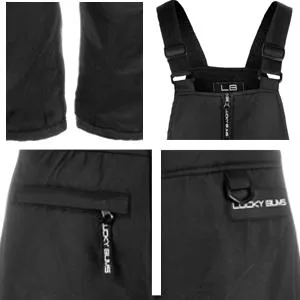 Lucky Bums Kids Overall Bib Snow Pants, Multiple Colors and Sizes Black X-Small - product information 2