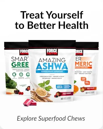 Force Factor Total Beets Soft Chews with Beetroot, Nitrates, L-Citrulline, Grapeseed Extract, & Antioxidants, Healthy Energy Supplement with Elite Ingredients for Heart, Superfood, 120 Count, 2-Pack - Treat Yourself to Better Health