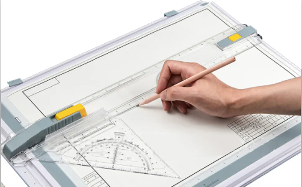 FUNCSDIK Inch System Drafting Table Drawing Board A3 Multifunctional Drafting Tools Portable Lightweight Sketch Set for Architecture Artist Students Beginners - Professional drawing board