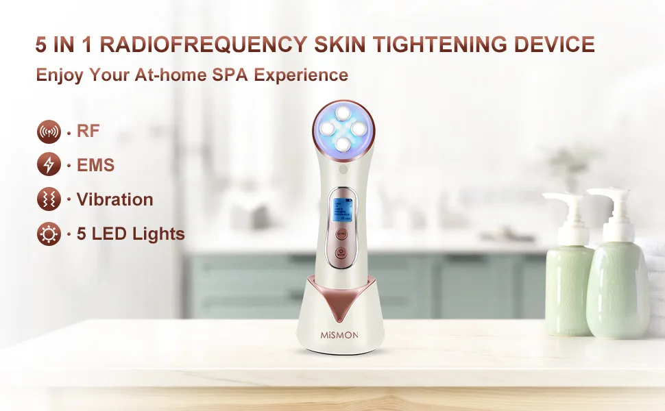 High Frequency Facial Machine, 5 in 1 Facial Massager Microcurrent Recharable Facial Frequency Wand - product information 1