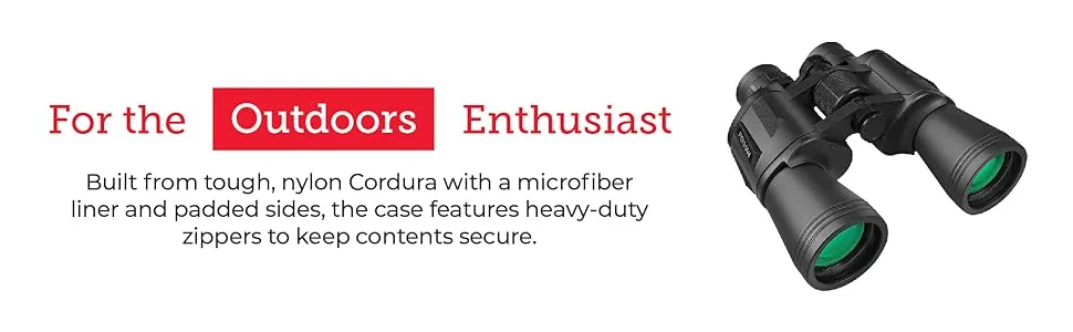 Hornady Binocular Case/Harness - Durable, Lightweight Binocular Holder with Form-Fitting X Panel for Comfort & Hands-Free Wear Binocular Case - 99128 - Hornady Binocular Case