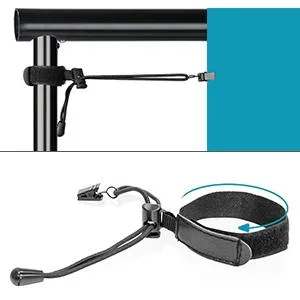 MsMk Photo Video Studio Backdrop Stand with 8 Spring & 4 Clips, 6.5ft x 10ft Adjustable Muslin Background Support System Kit with Sand Bag, Carry Bag for Photography Studio - CLIP