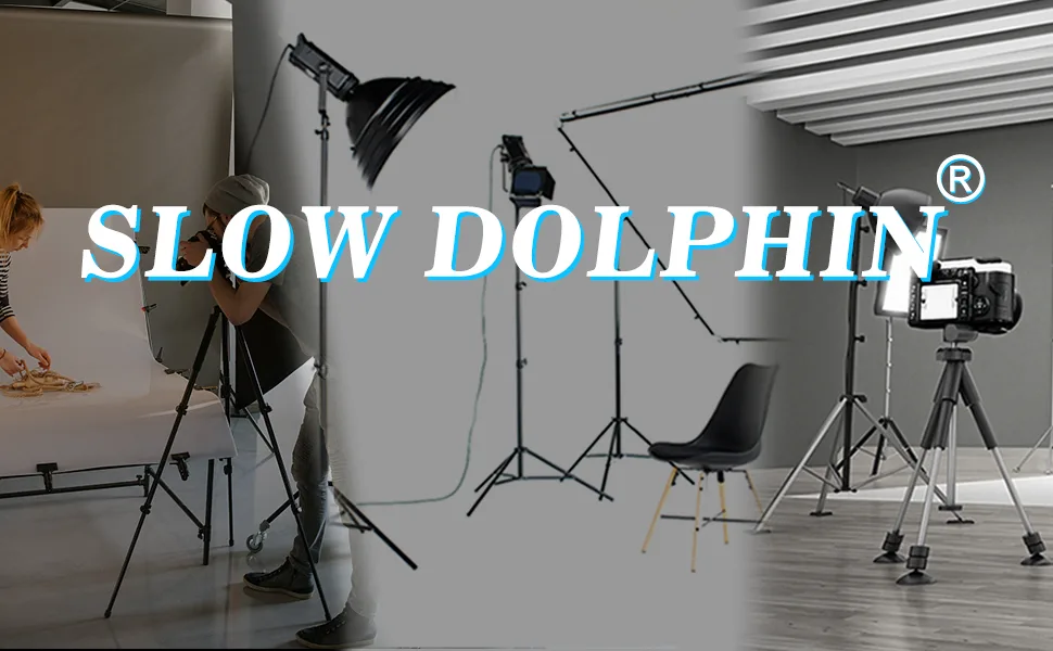 SLOW DOLPHIN Photo Video Studio 10Ft Adjustable Backdrop Support System Kit Background Stand with Carry Bag - product information 2