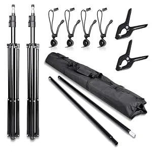 SLOW DOLPHIN Photo Video Studio 10Ft Adjustable Backdrop Support System Kit Background Stand with Carry Bag - product information 3