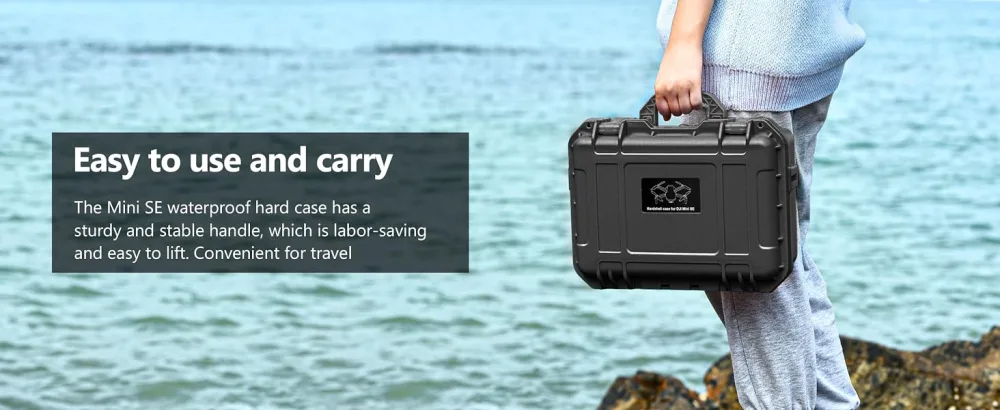 Tomat Mini SE Case Waterproof Hard Carrying Case for DJI Mini SE Fly More Combo Accessories - Tomat Waterproof Hard Case for DJI Mini SE Accessories