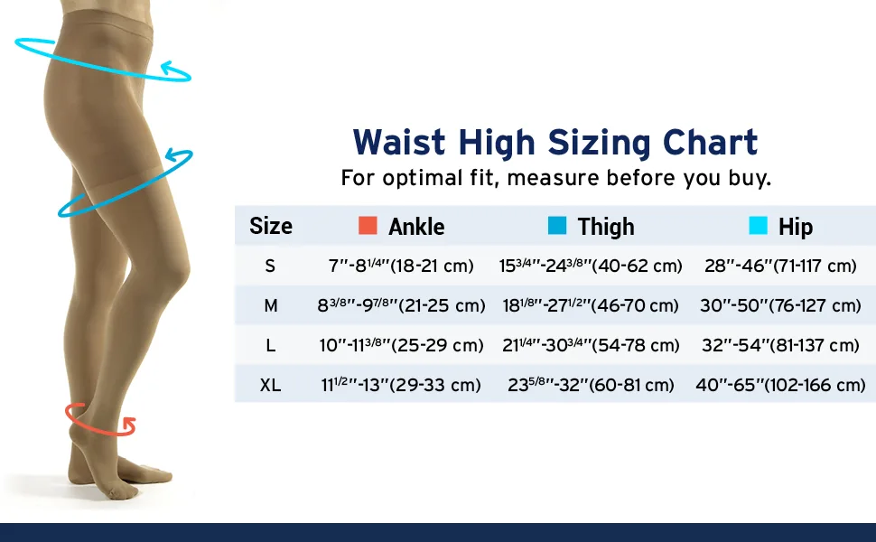 JOBST Relief Waist High 15-20 mmHg Compression Stockings Pantyhose, Open Toe, Beige, Medium - 6038441 - stockings compression medium knee high relief hose medical support sport open toe sock closed thigh