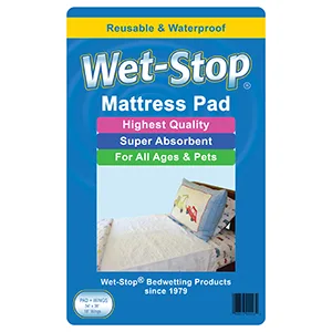Wet-Stop3 Kit: Bedwetting Enuresis Alarm with Waterproof Bed Pad for Boys and Girls - Bedwetting kit, bedwetting alarm, waterproof mattress pad, bedwetting book, reward stickers & chart