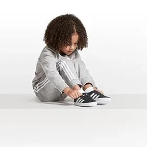adidas Boys' Zip Front Indicator Hooded Jacket Charcoal Gray Heather Large - infant baby clothes