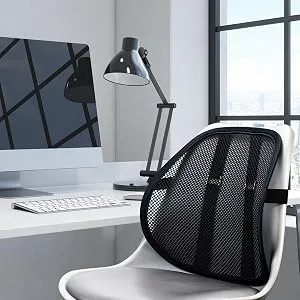 Bangled Lumbar Support, Car Lumbar Support with Double Breathable Mesh, Back Lumbar Support for Car and Office Chair (Black 2 Pack) - product information 11