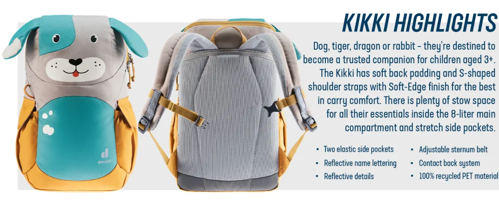 Deuter Kikki Kid's Backpack for School and Hiking - Hotpink-Maron 8 L Hotpink-maron - deuter