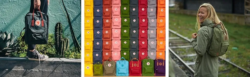 Fjallraven Women's Kanken Mini Backpack Black - Kanken lifestyle