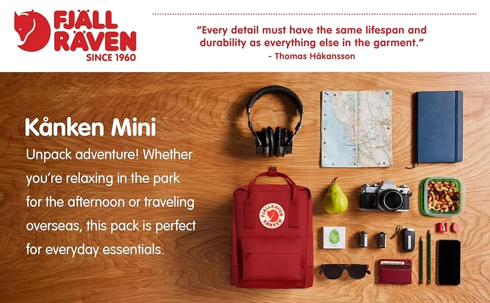 Fjallraven Women's Kanken Mini Backpack Black - Kanken Mini