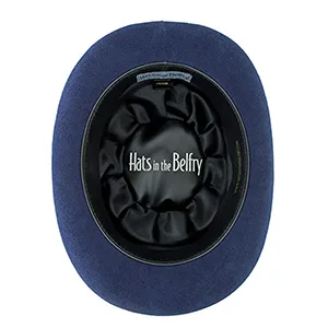 Belfry Bowler Derby 100% Pure Wool Theater Quality Hat in Black Brown Grey Navy Pearl Green Large Black - wool bowler hats
