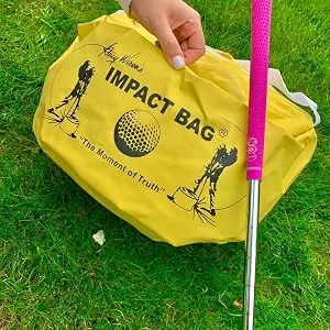 Impact Bag Golf Swing Trainer - Dr. Gary Wirens Golf Training Aid and Practice Tool - Waterproof and Durable - The Best Golf Training Aid to Perfect Your Swing Impact - i-bag