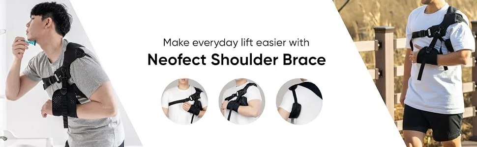 NEOFECT Shoulder Brace - Stroke Shoulder Dislocation Subluxation Brace Support Sling Stroke Recovery Equipment (Left) - product information 7