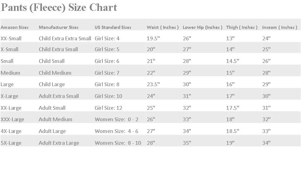 ny2 Sportswear Figure Skating Spiral Polartec Polar Fleece Pants Medium Turquoise - Size Chart