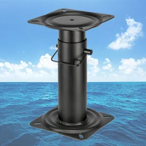 Adjustable Pedestal, Height Adjustable 11 -17  Inches, Black Powder Coated,For Boat Seat - product information 3