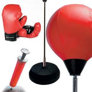 Protocol Punching Bag with Stand - for Adults & Kids - Punching Bag with Stand Plus Boxing Gloves - Adjustable Height Stand - Standard Punching Bag - protocol all in one boxing set