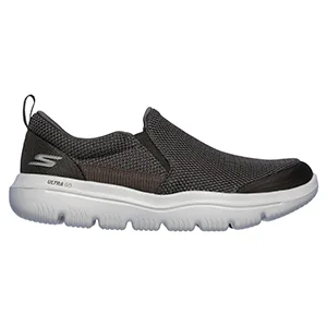 Skechers Men's Go Walk Evolution Ultra-Impeccable Sneaker 13 X-Wide Charcoal/Orange - skechers walking sneaker for men