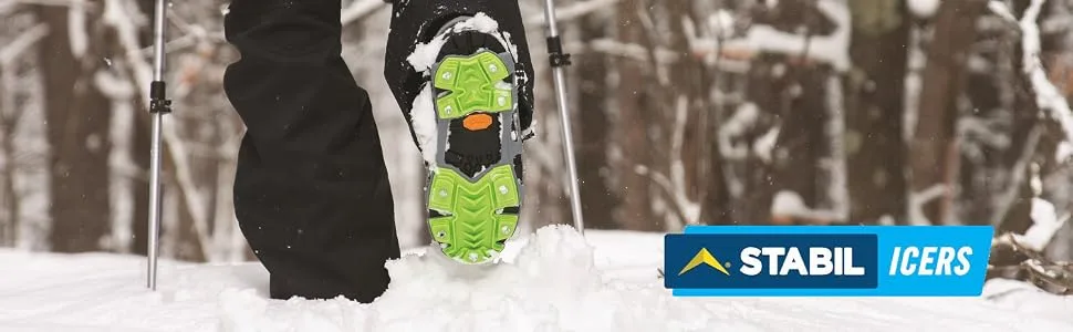 Hike XP Traction Cleats for Hiking on Snow and Ice Large - STABILicers Hike XP
