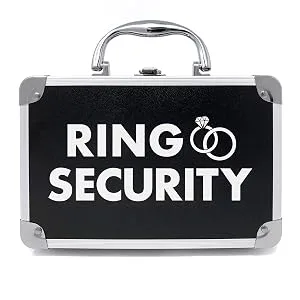 THE RING LEGEND Ring Security Ring Bearer Briefcase, Hat, and Earpiece - Kids/Youth Size Cap - Wedding Ring Security Case for Kids - Special Agent Ring Bearer Box for Boys Security - Ring Security Ring Bearer Case